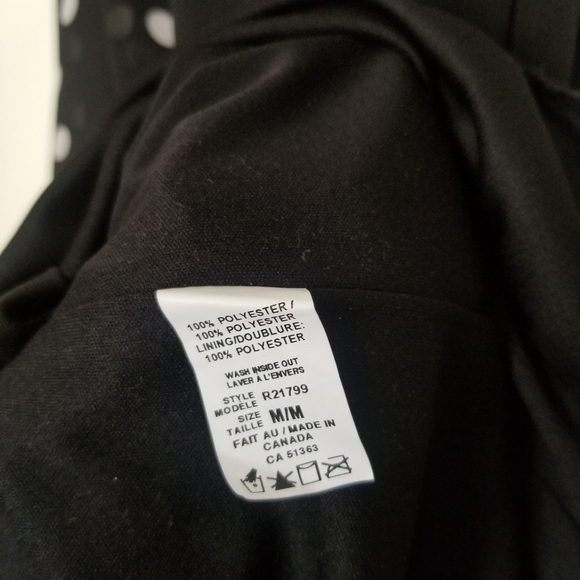 Polka dot sleeveless dress with ruffles - Picture 4 of 4